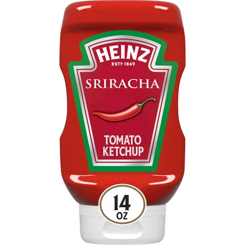 Vista 14 de Heinz Ketchup de tomate mezclado con chipotle, botella exprimible de 14 onzas