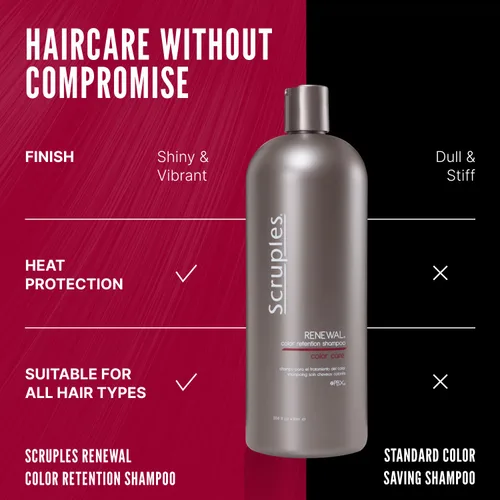 Vista 5 de Scruples Color Renewal - Champú suave – Mantiene la salud del cabello sin despojar el color – Fórmulas establecidas y confiables para el brillo