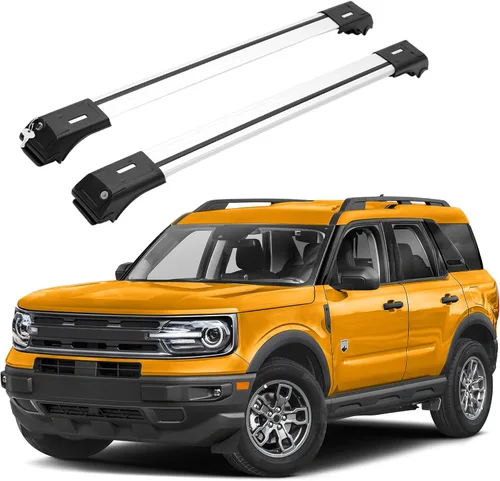 Vista 11 de ERKUL Barras transversales de techo de 220 libras para Audi Q7 2016-2026 Barras transversales de aluminio con bloqueo antirrobo para techo Negro