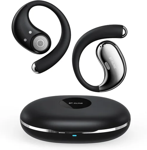 Vista 9 de Micool Auriculares deportivos de oreja abierta Bluetooth 6.0, auriculares inalámbricos con clip con tiempo de reproducción de 36 horas para correr