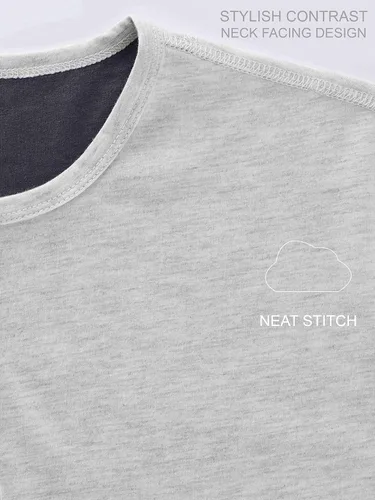 Vista 6 de Camiseta Henley de manga larga clásica y cómoda para hombre