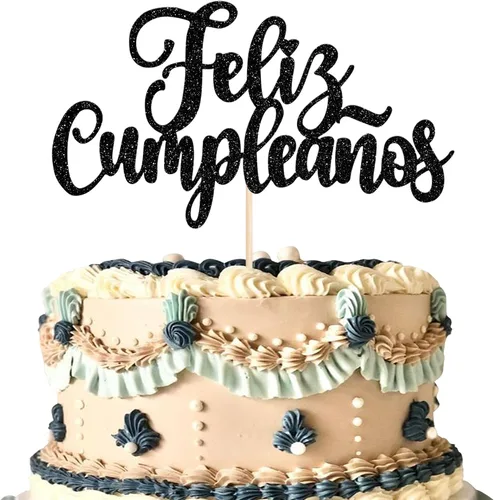 Vista 17 de Paquete de 40 adornos para cupcakes de fiesta de cactus, burro, maraca, sombrero, pimienta, guitarra, magdalenas, para fiesta mexicana, baby shower