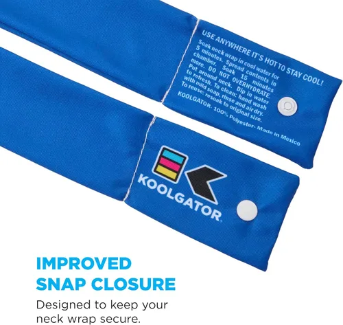 Vista 8 de KOOLGATOR - Banda enfriadora reutilizable para cuello por evaporación, alivio duradero para actividades en clima cálido, deportes y trabajo al aire