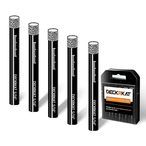 Vista 10 de 3 paquetes de brocas de diamante seco de 5/8" 14mm con soldadura al vacío, sierras de agujero de diamante para azulejos de granito, cerámica