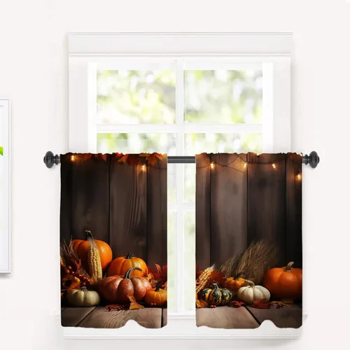 Vista 95 de Cortinas opacas de poliéster multicapa para ventanas de padre e hijo, 2 unidades, 26 x 24 pulgadas