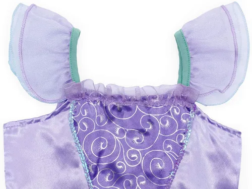 Vista 6 de Eledobby Mermaid Costume for Little Grils Princess Ariel Costumes Halloween Mermaids Dress Up Cosplay Brithday Party Outfits