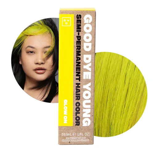 Vista 9 de Good Dye Young Streaks and Strands - Tinte acondicionador semipermanente con protección UV (Ruina azul), sin PPD, sin crueldad animal y vegano, dura