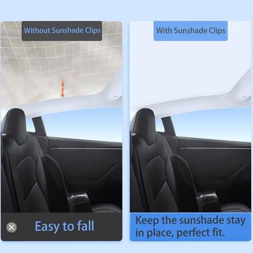 Vista 4 de Jaronx Clips para parasol Tesla, clips de inserción para techo corredizo Compatible con Tesla Model 3/Y (2017-2025), Molde S/X (2012-2025)-12