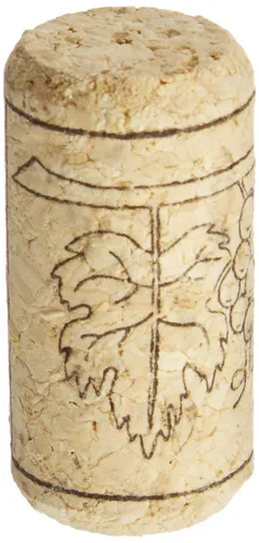 Vista 5 de FastRack Bolsa de 100, tapones de corcho rectos #8 para botellas de vino 1.73" x 0.87" (44 mm x 22 mm) Beige Tapones de botella Corchos