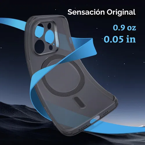 Vista 3 de ESR Funda para iPhone 13 Pro, Compatible con MagSafe, Protección de Grado Militar, Resiste el Amarillamiento y los Arañazos, Funda Magnética