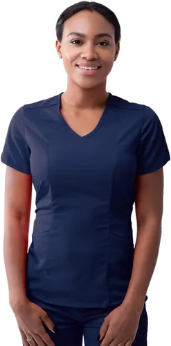 Vista 21 de Adar Pro Scrubs para mujer - Moderno cuello en V Manzana