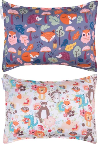 Vista 37 de ALVA BABY - Fundas de almohada de algodón para niños pequeños de 13 x 18 pulgadas o 12 x 16 pulgadas