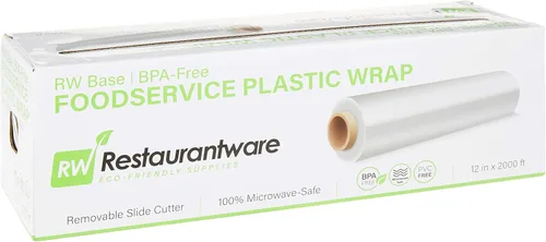 Vista 12 de Restaurantware-Basic Nature - Envoltura de alimentos de 12 x 200 pies, 1 envoltura adhesiva para microondas - con cortador deslizante integrado