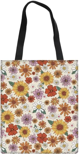 Vista 8 de UNICEU Bolso de viaje plegable de lona para mujer, estilo casual, para ir de compras al hombro