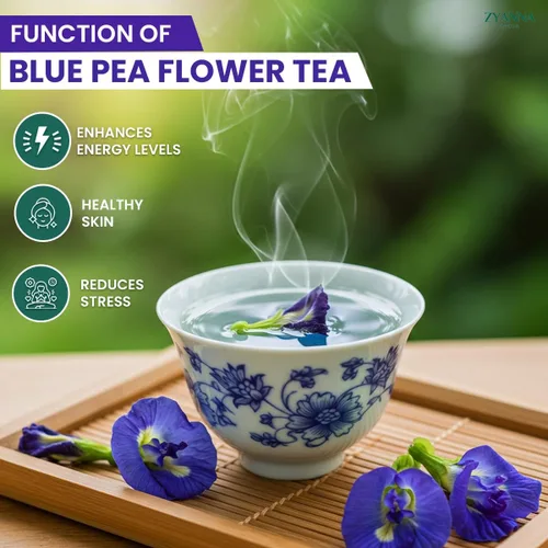 Vista 6 de Zyanna Bolsas de té de flores de guisante mariposa – 80 tazas – 100% puro y natural sin cafeína Sin OMG vegano desintoxicante sin gluten