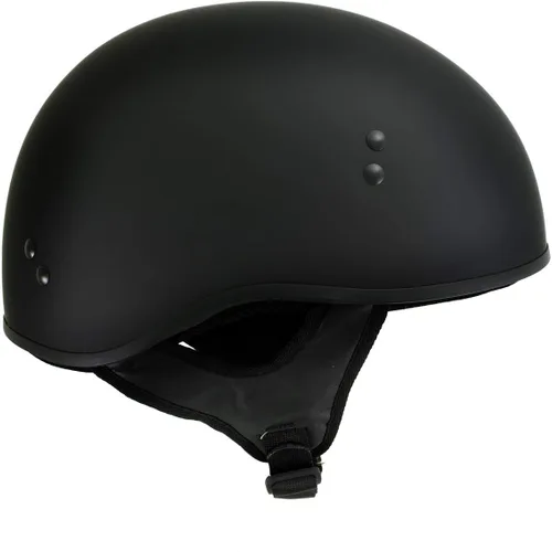 Vista 6 de Hot Leathers Avanzado Moto DOT Skull Cap Classic Half Cascos Biker HLD HLT