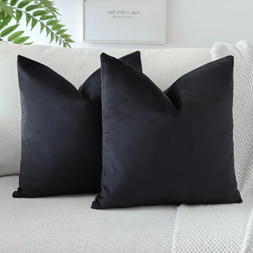 Vista 18 de OTOSTAR - Fundas de almohada decorativas de 16 x 16 pulgadas, fundas de cojín de terciopelo suave, fundas cuadradas para sofá, cama, sofá del hogar