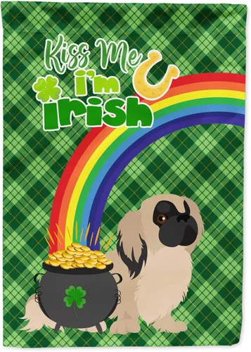 Vista 15 de Caroline's Treasures WDK4731GF - Bandera decorativa para jardín del día de San Patricio, color negro y tostado, Airedale Terrier, para jardín