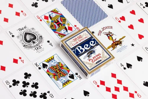 Vista 5 de Bee Gold Standard Premium - Juego de cartas de póquer (12 unidades) Casino quality, Made in USA with FSC paper 100% recyclable, Durable and