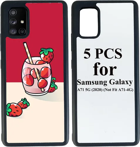 Vista 10 de 5 fundas para teléfono en blanco de sublimación compatibles con Samsung Galaxy A11, 2 en 1 2D de goma suave TPU en blanco fácil de sublimar DIY