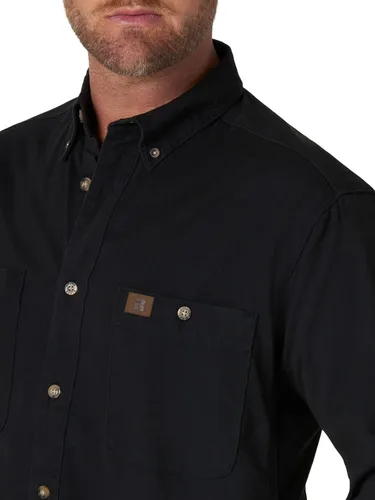 Vista 3 de Wrangler Riggs Workwear - Camisa de trabajo de sarga y manga larga para hombre