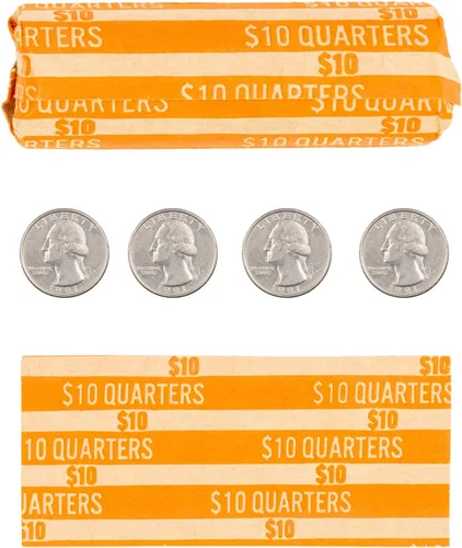 Vista 6 de Conjunto de Envoltorios Planos a Rayas para Monedas 100