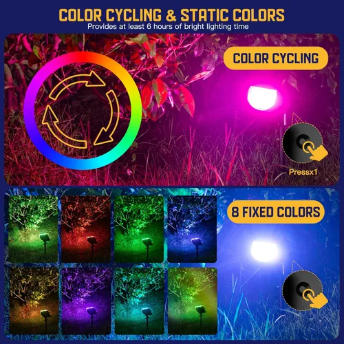 Vista 2 de Kyosho Luces solares impermeables para exteriores, focos de paisaje Varios