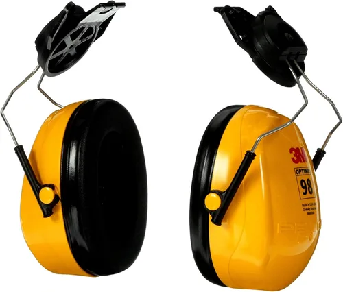 Vista 4 de 3M PELTOR Orejeras Optime 98 de protección auditiva, auriculares de inclinación ajustable, compatibles con E-A-Rfit
