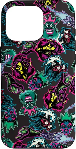 Vista 20 de Funda con estampado de neón malvado de villanos de Disney para iPhone 16