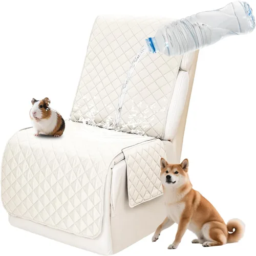 Vista 58 de Fundas impermeables para sofá reclinable seccional en forma de L, 7 piezas, antideslizantes, lavables, juego de fundas reclinables para mascotas