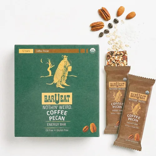 Vista 8 de BAR U EAT Barra energética sin gluten, alta fibra, ingredientes alimentarios reales, sin aceite, orgánico, sin azúcar artificial, aperitivos