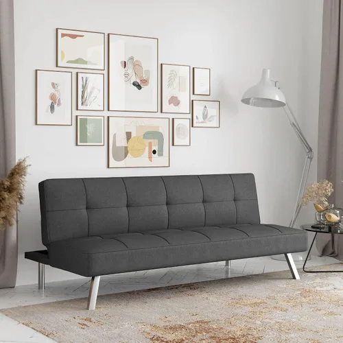 Vista 13 de Colección Serta Rane - Sofá convertible, 66.1 de largo x 33.1 de ancho x 29.5 de alto, negro