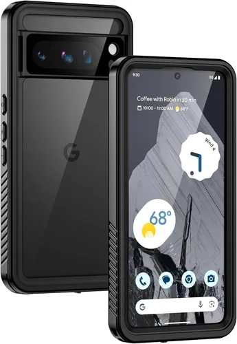Vista 11 de Lanhiem Funda para Google Pixel 7, IP68 Impermeable a Prueba de Polvo con Protector de Pantalla Integrado, Funda Protectora de Teléfono de Cuerpo
