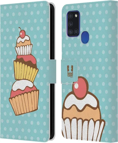 Vista 118 de Head Case Designs Assortment Cupcakes Happiness Leather Wallet Case Compatible with Samsung Galaxy A07 4G Surtido