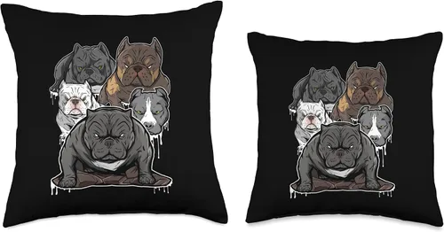 Vista 3 de Pitbull shirt, Pitbull terrier, Bully American pit Camisa, Pitbull Terrier, American Bullies - Almohada para perro, 16 x 16 pulgadas, multicolor
