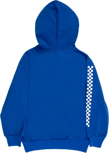 Vista 2 de Nintendo Super Mario Bros Clothing - Sudadera con capucha de Mario Kart para niños, Azul, gris.