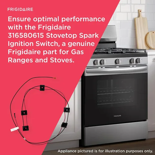 Vista 4 de Frigidaire 316580615 Interruptor de encendido por chispa para estufas de gas y estufas