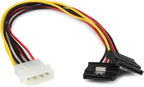 Vista 7 de StarTech - Cable divisor de alimentación en Y, LP4 a 2 x SATA (PYO2LP4SATA) Molex a Dual SATA Power Splitter, Molex a Dual SATA Adaptador Divisor