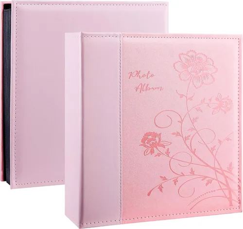 Vista 19 de Artmag - Paquete de 2 álbumes de fotos pequeños de 4 x 6 pulgadas, cada paquete con 26 páginas transparentes, para 52 fotos verticales de 4 x 6