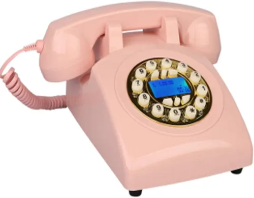 Vista 4 de Teléfono Vintage 1970s Estilo Retro Teléfono Fijo, Auténtico Tono Retro