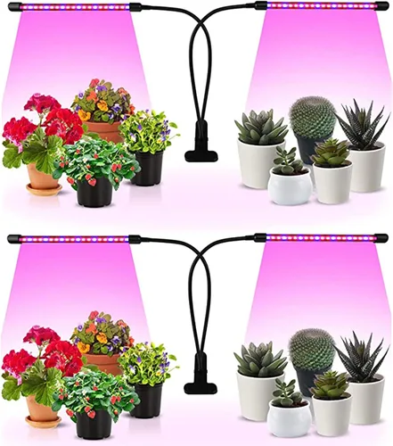 Vista 33 de iPower 21 Luz LED de Crecimiento con Espectro Completo para Plantas de Interior, Cuello de Cisne Ajustable, 3 Modos de Luz y 10 Niveles Regulables
