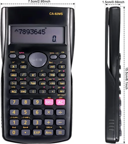 Vista 7 de Calculadora científica de 60 unidades, calculadora de función de ingeniería de 2 líneas, calculadora estadística de matemáticas, calculadora
