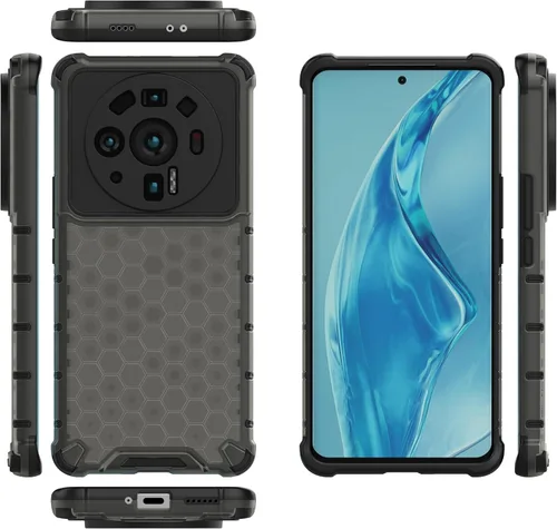 Vista 127 de Pzwoxukhov Funda compatible con Redmi A1, compatible con Redmi A2 Honeycomb Anti-caída Absorción de Golpes Negro