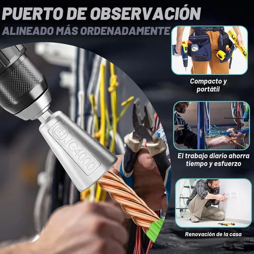 Vista 3 de Axlksia Herramienta de tornado de alambre para taladro, 2 piezas de tornado de alambre de taladro, conector de herramienta de torsión de alambre