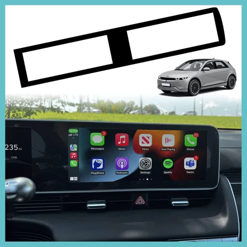 Vista 10 de BestEvMod para Ioniq5 LHD Panel de Malla Lateral de Pantalla Envolvente Negro Compatible con Hyundai Ioniq 5 2022 2023 2024 2025 Accesorios