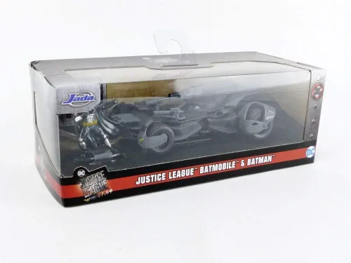 Vista 9 de Jada Juguetes DC Comics Justice League Batman & Batmobile 1:32 Die - Vehículo fundido con figura