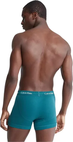 Vista 3 de Calvin Klein Paquete de 5 baúles clásicos de algodón para hombre, Atlantic DeepCinabrioGris JaspeadoBel Air AzulArándano, M, Atlantic