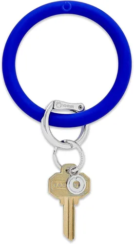 Vista 7 de Oventure Big O Key Ring - Llavero de silicona para mujer con cierre de bloqueo Back In Black