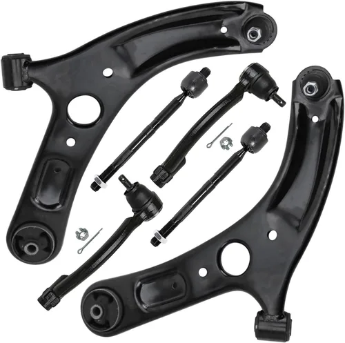Vista 77 de Detroit Axle - Kit de extremo delantero para Chrysler 300 Dodge Charger 2011-2023 Challenger, 2 Lower Rearward Control Arms 2 Outer Tie Rods 2