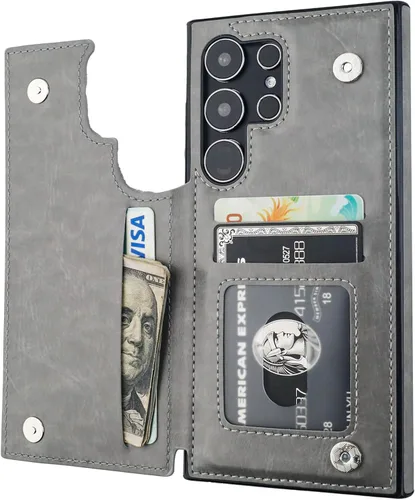 Vista 80 de ONETOP - Funda tipo cartera para Samsung Galaxy S22 con tarjetero, color negro Kickstand,ID/Cash Holder,Case Wallet with Card Slots,Double